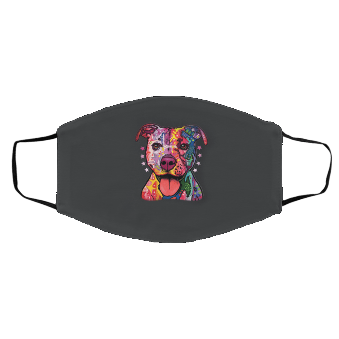 Ne-on Co-lor-fu-l Pit-b-ull Face Mask Ne-on Co-lor-fu-l Pit-b-ull Face Mask