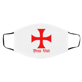 De-u-s V-ul-t K-ni-gh-ts Te-m-pl-ar C-ro-ss Face Mask