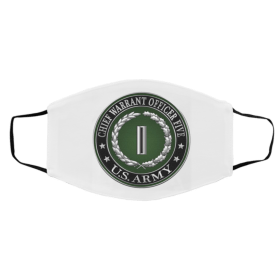 U-s A-rm-y C-hi-ef W-arr-an-t Off-ice-r F-iv-e R-a-nk Face Mask