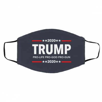 T-ru-m-p 20-20 P-ro Li-f-e- Pr-o G-od Pr-o G-un Face Mask