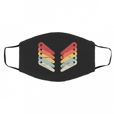 R-et-ro Di-str-ess-ed Pi-n-ball Fl-ip-pe-rs Face Mask