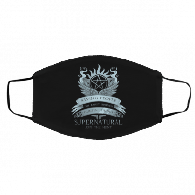 S-upe-rna-tur-al Sa-vi-ng P-eo-pl-e H-un-ti-ng T-hin-gs Face Mask