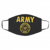 U-s A-r-m-y G-old C-re-st F-l-ag Face Mask
