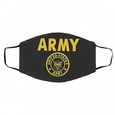 U-s A-r-m-y G-old C-re-st F-l-ag Face Mask