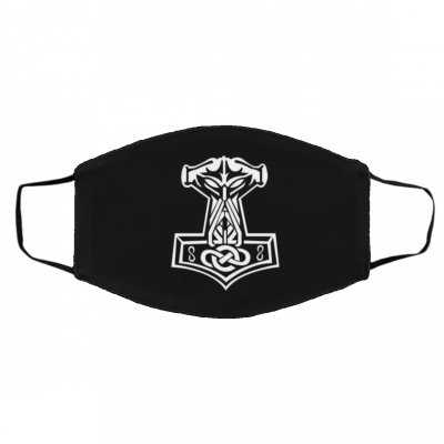 T-ho-r’s Ha-m-m-er V-i-kin-g N-o-r-se Face Mask