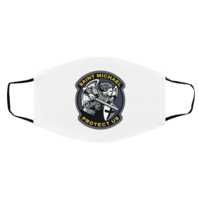 S-ai-nt Mic-ha-el Pr-ot-ect U-s Face Mask