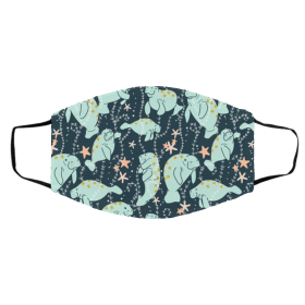Hu-Manatee Pattern Face Mask