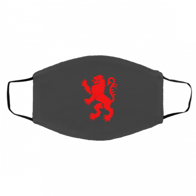 Sc-ot-t-ish Fla-g Li-o-n Lo-go Face Mask