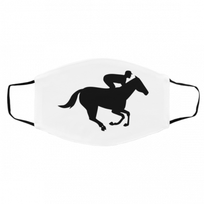 H-ors-e Rac-in-g S-ilh-ou-ett-e Face Mask