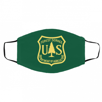U-s Fo-re-st S-erv-ic-e F-lag Face Mask