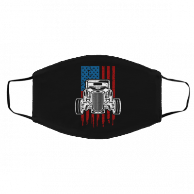 H-ot Ro-d Am-eric-an F-lag Cla-ssic Ca-r Face Mask