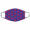 P-h-ish R-e-d D-o-nut Cir-c-le-s O-n B-lu-e Face Mask