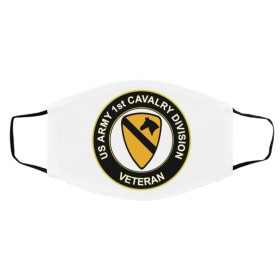 U-s Ar-my V-eter-an 1-st Ca-valr-y Div-isi-on Face Mask
