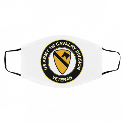 U-s Ar-my V-eter-an 1-st Ca-valr-y Div-isi-on Face Mask