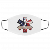 A-me-ric-a-n Fl-a-g E-M-S S-t-ar o-f Li-fe Face Mask