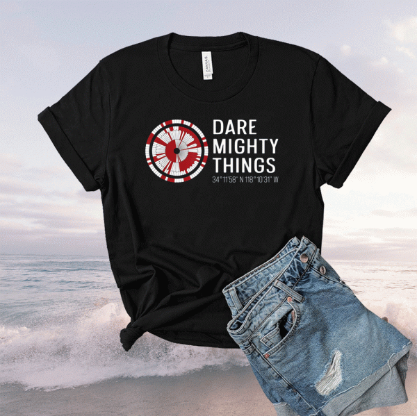 Dare Mighty Things Perseverance Mars Rover Hidden Code Tee Shirt