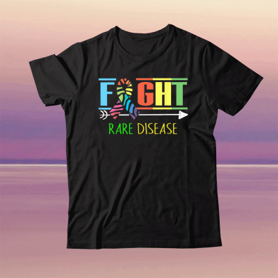 Fight Rare Disease Zebra Ribbon Rare Disease Day 2021 Tee Shirt