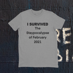 I Survived The Staypocalypse of February 2021 Tee Shirt