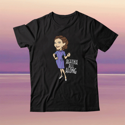 WandaVision Agatha All Along Retro Portrait Tee Shirt