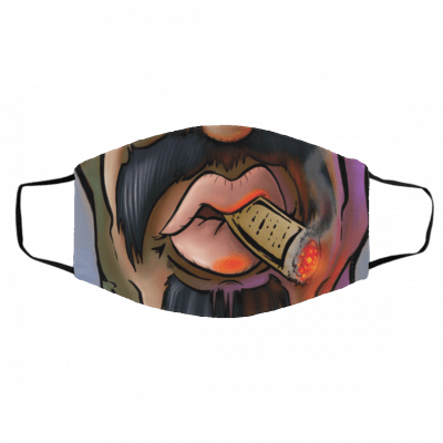 Cartoon Cigar Mouth Face Mask
