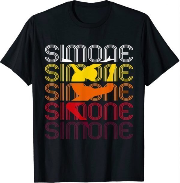 Simone Gymnastics Retro Vintage Wins Another Record T-Shirt