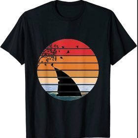 Orca Shirt. Retro Style-Bird T-Shirt Nature Lover T-Shirt