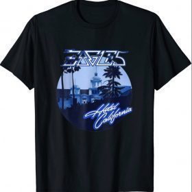 Retro EAGELS Art Hotels Californias Band Music T-Shirt