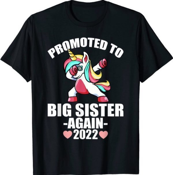 Promoted To Big Sister Again 2022 Shirt, Big Sister Again T-Shirt