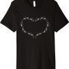 Orca Killer Whale Sea Ocean Lover Heart Shape Premium T-Shirt