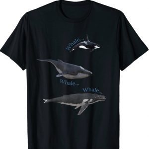 Whales. Love whales. Blue, Humpback, Orcas and Killer Whales T-Shirt