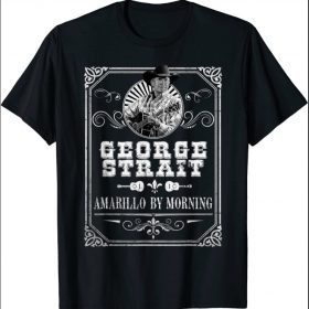 White and Black George Arts Strait Musician American Singers funny T-Shirt