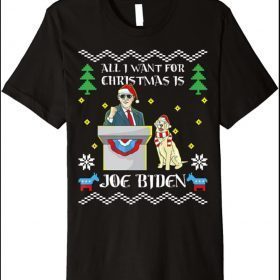 All I Want For Christmas Joe Biden Democratic Party Support Premium T-Shirt