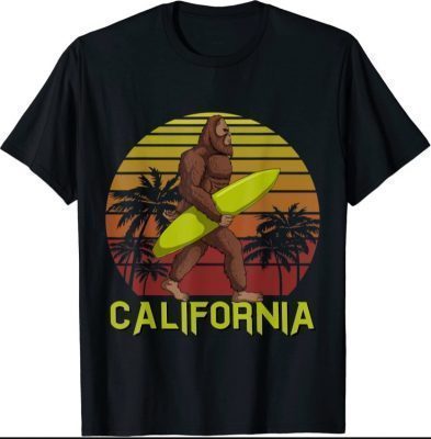 California Retro Surf Vintage Surfer Surfing Men Women T-Shirt