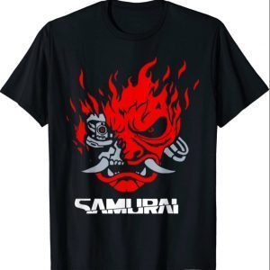 Vintage Samurai Retro Japanese Gaming 2077 Art Game Style T-Shirt