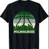 Milwaukee Basketball B-Ball City Wisconsin Retro Vintage T-Shirt
