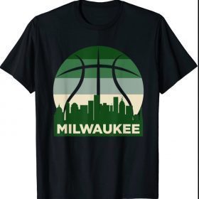 Milwaukee Basketball B-Ball City Wisconsin Retro Vintage T-Shirt
