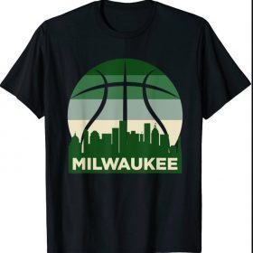 Milwaukee Basketball B-Ball City Wisconsin Retro Vintage T-Shirt