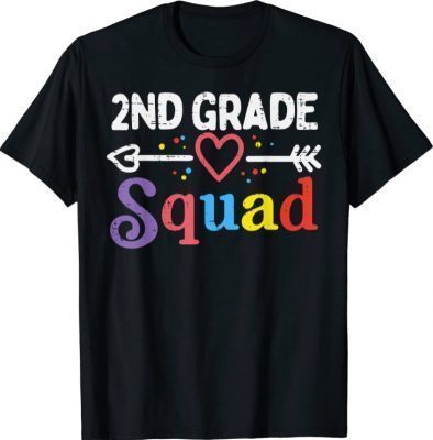 2nd Grade Squad Second First Day Of School Boys Girl Teacher T-Shirt