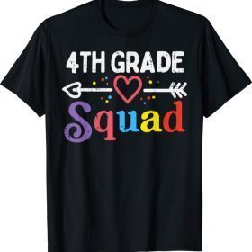 4th Grade Squad Fourth First Day Of School Boys Girl Teacher T-Shirt