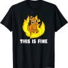 This Is Fine Dog Internet Meme Burning San Francisco T-Shirt