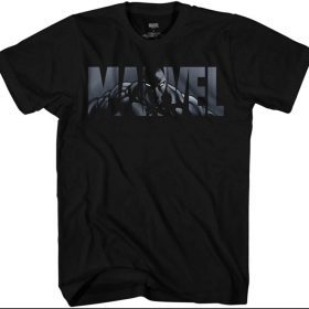 Marvel Logo Black Panther Avengers Super Hero Adult Tee Graphic 2021 T-Shirt
