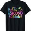 Tie Dye Hello Second 2nd Grade Teacher First Day Of School 2021 T-Shirt