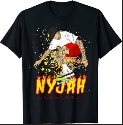 Nyjah Huston Skateboarder Skateboard Retro Shirt
