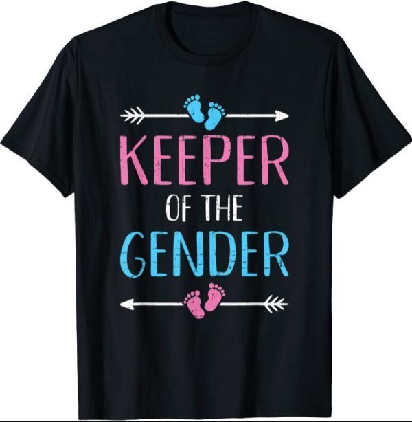 Keeper of the gender reveal baby announcement party supplies T-Shirt