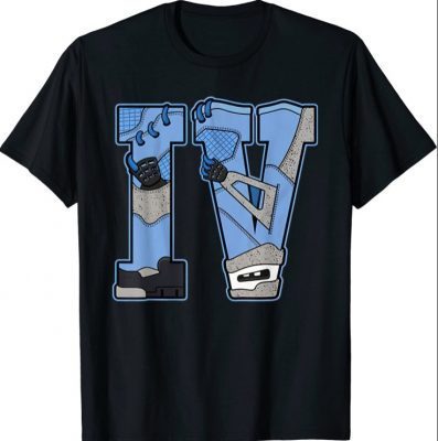 IV Graphic Tee Match Jordan 4 University Blue T-Shirt