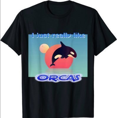 I just really like Orcas Retro Killer Whale T-Shirt