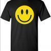 Smile Face Emoticons Novelty Graphic Sarcastic Happy Face Humor Funny T Shirt