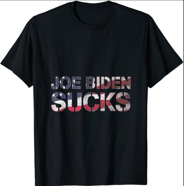 Mens Joe Biden Sucks Funny Anti-Biden Election Political Funny Shirt