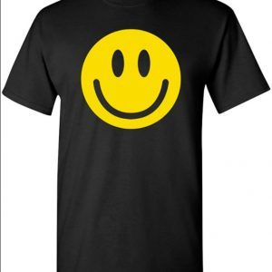 Smile Face Emoticons Novelty Graphic Sarcastic Happy Face Humor Funny T Shirt