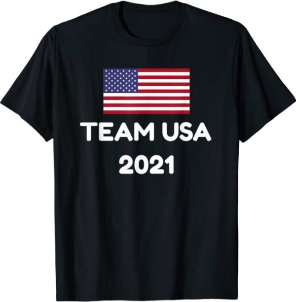 Team USA 2021 Flag Shirt Summer Olympics Games Tee Vintage T-Shirt